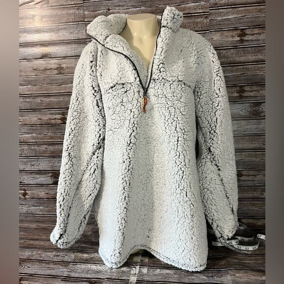 Blue Star Clothing Company Sherpa Style Pullover Size Medium MD unisex - Picture 1 of 4
